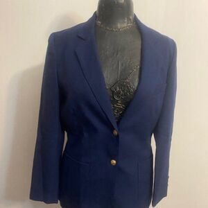 Panter Vintage Blue 2 button blazer, size 11/12